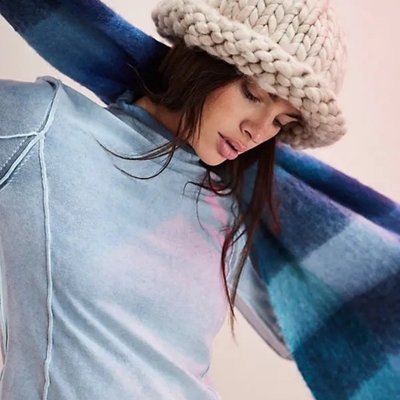 Free People X Wyeth Chunky Knit Beanie Tan New main image 4